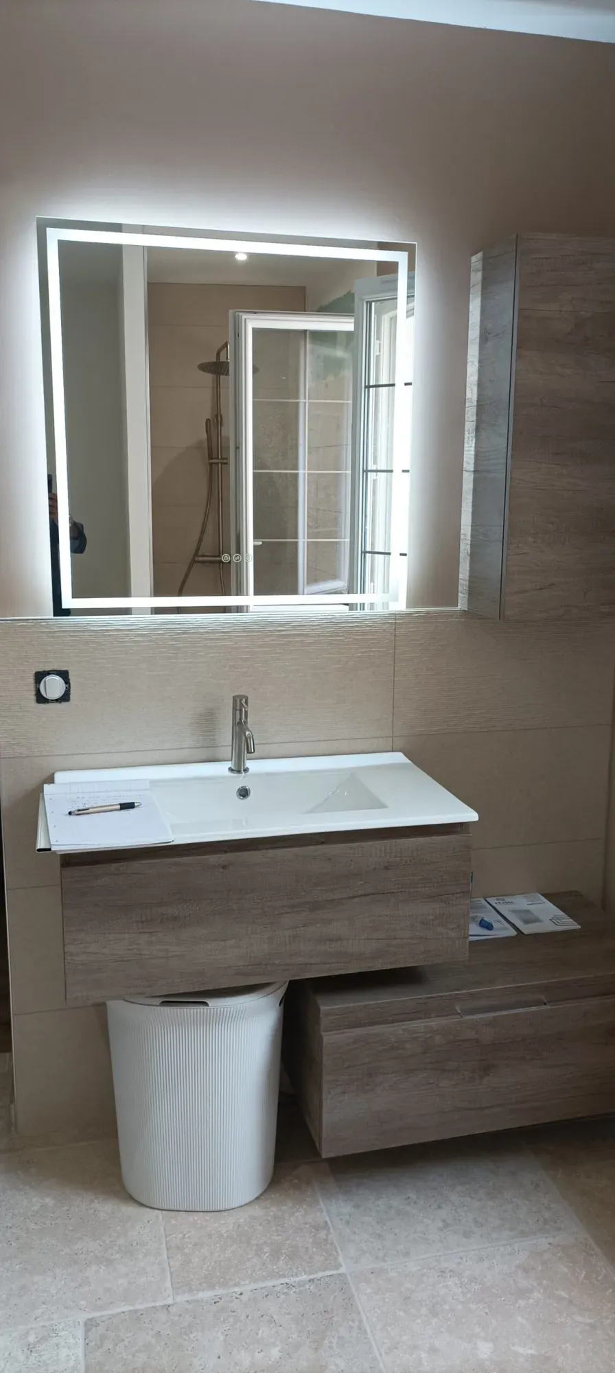 Modification d’une cuisine et création salle de bain à Semussac-11